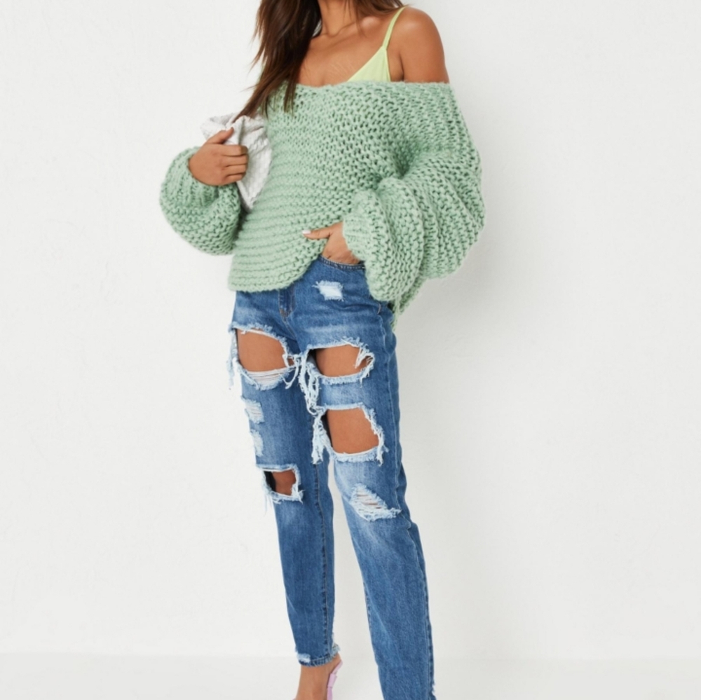 💙 HOST PICK 💙 Riot Society High Rise Ripped Mom Jeans Size 10 - Picture 7 of 8